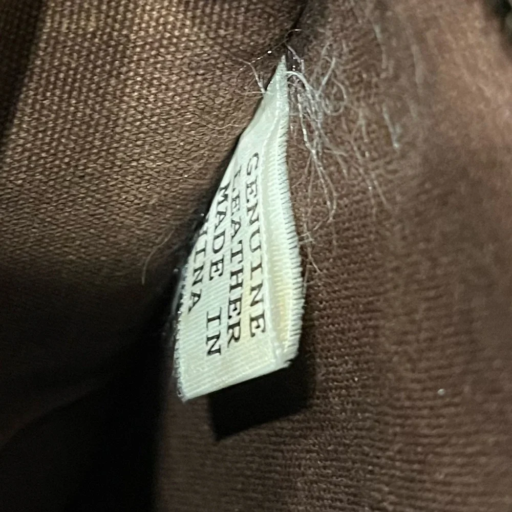 G.H. Bass brown leather tote purse bag brief case - Picture 12 of 12